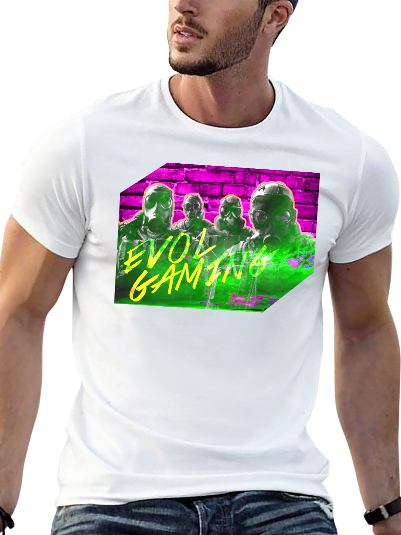 Camiseta Negra con Diseño de Videojuego EVOL Gaming