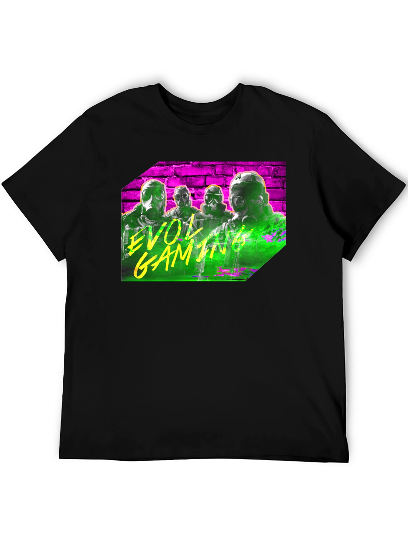 Camiseta Negra con Diseño de Videojuego EVOL Gaming