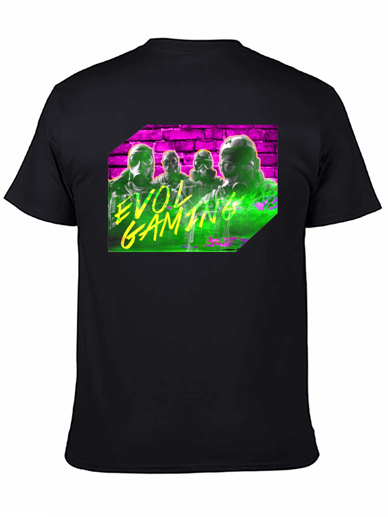 Camiseta Negra con Diseño de Videojuego EVOL Gaming