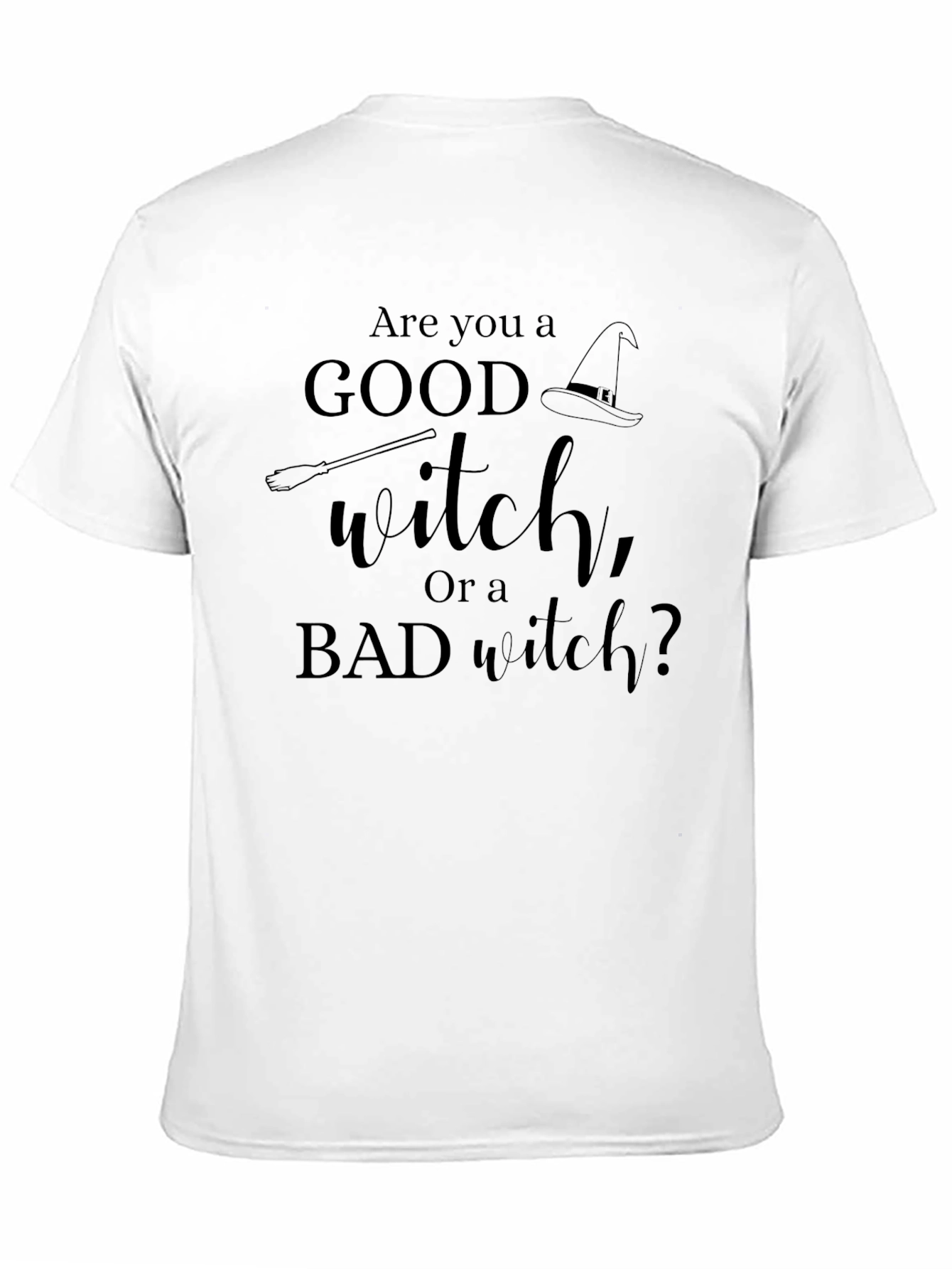 Camiseta Halloween: ¿Eres una Bruja Buena o Mala?