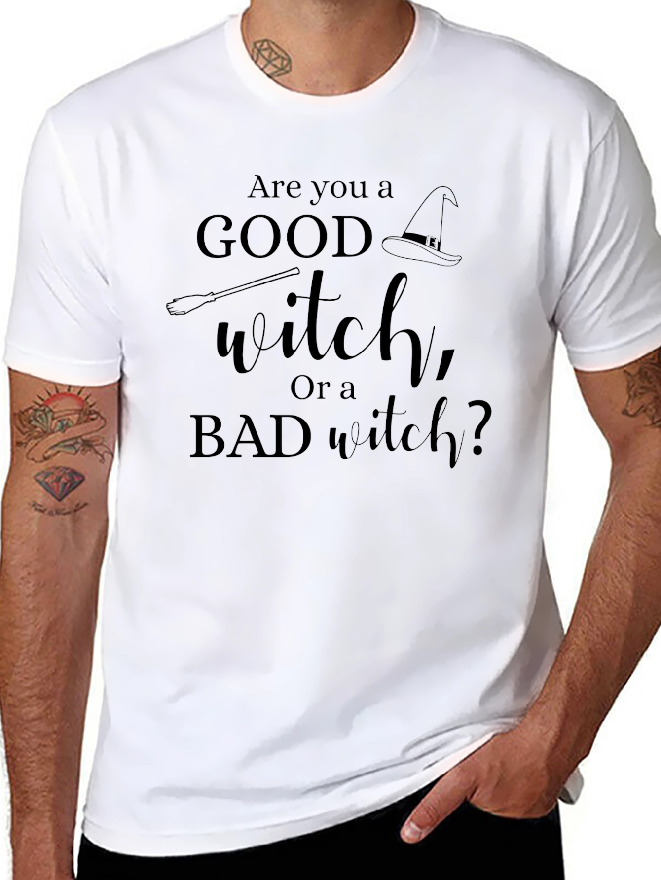 Camiseta Halloween: ¿Eres una Bruja Buena o Mala?