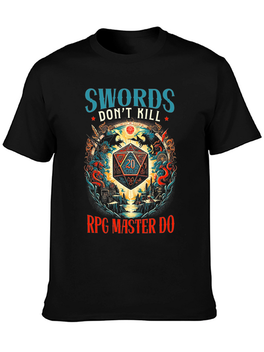 Camiseta RPG Master Swords Dont Kill - Juego de Rol